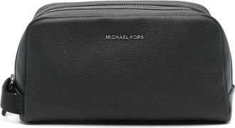 Michael Kors Hudson reistas van generfd leer - Heren - Tassen - Zwart - Maat: ONE Size Leer