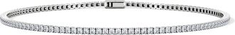 The Diamond Store 1.5ct Lab Diamond Tennis Bracelet Claw Set in 925 Silver