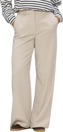 Moss Copenhagen Dames Broeken Mschmacy Michelle Hw Wide Pants Regular - Dames - Wijde Broeken - Beige - XL - Broeken