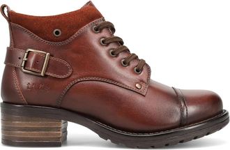 Taos Womens Mini Crave Ankle Boot In Cognac