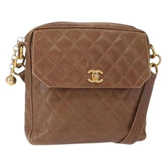 Chanel Pre-owned Borsa a tracolla in pelle - - Pre-owned - Donna - Marrone - ONE SIZE