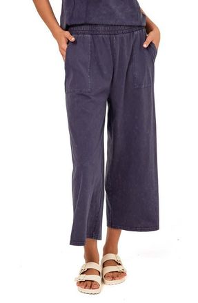 Threads 4 Thought Alva Mineral Wash Pull-On Wide Leg Capri Pants in Stargazer at Nordstrom, Size X-Large
