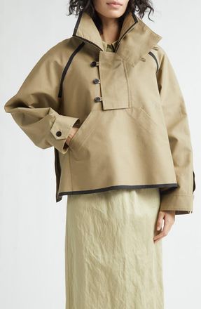Nackiy&eacute; Fisherman Overcoat in Khaki Beige at Nordstrom, Size 10 Us