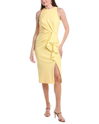 Adrianna Papell Draped Stretch Sheath Dress