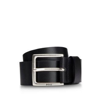 BOSS Pin-buckle belt in Italian leather