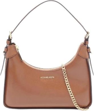 Michael Kors Pre-owned Shoulder Bags, female, Brown, Size: ONE SIZE Pre-owned Wilma Leather Handbag