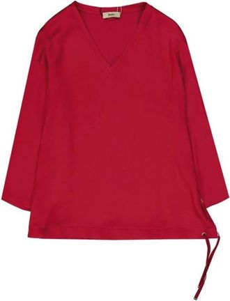 Herno Acetate Tank Top - Dames - Longsleeves - Rood - M - Tops
