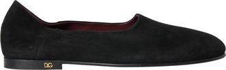 Dolce & Gabbana Zwarte Su&egrave;de Formele Loafers - Heren - Loafers - Zwart - 39 1/2 EU - Su&egrave;de - Schoenen