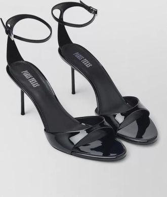 PARIS TEXAS open toe patent finish heeled sandals