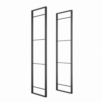 Emuca Emuca Juego De Estructuras Para Estanter&iacute;a Lader, Altura 1150mm, Acero, Pintado Negro