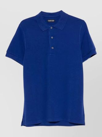 Tom Ford lyocell piquet polo shirt short sleeves