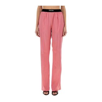 Tom Ford Pantaloni Pigiama Signature - - Trousers - Donna - Rosa - L