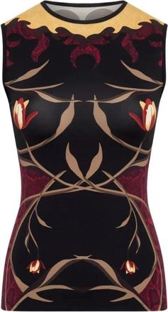 Marine Serre Top sin mangas estampado - Tops - Mujer - Multicolor - M