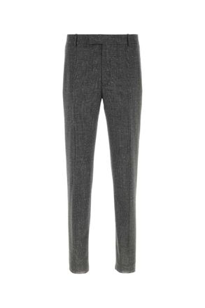 Alexander McQueen Grey Flat Front Pants