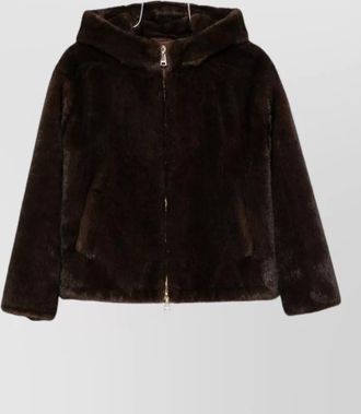 Ermanno Scervino hooded faux fur coat