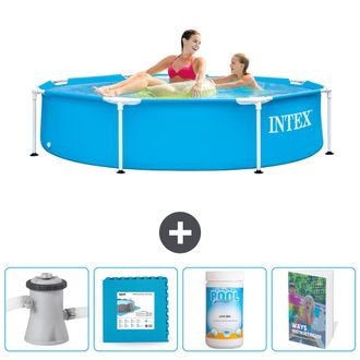 Intex Piscina Con Estructura Redonda - 244x51 Cm - 7-piezas Scb130