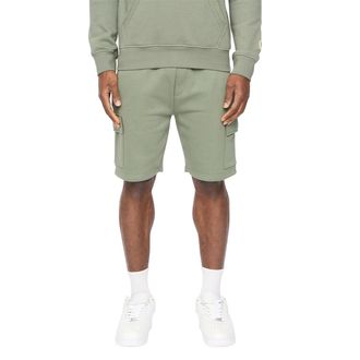Crosshatch Heren Bardon Cargo Shorts (Olijf)