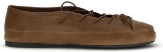Miu Miu Ballerinas, female, Brown, Size: 10 US Lamb Ovis Aries Ballet Flats