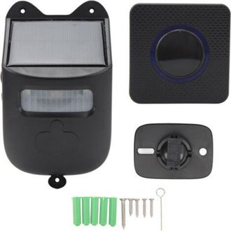OEM Alarma De Puerta Inal&aacute;mbrica Alimentada Por Energ&iacute;a Solar: Sensor Infrarrojo Con Pantalla Digital, 1 Receptor + 1 Detector De Movimiento