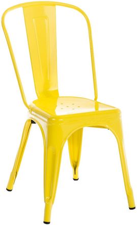 Clp Silla Apilable Benedikt De Metal Amarillo