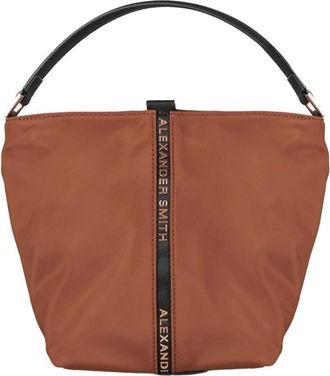 Alexander Smith Julie Small Bucket Bag - Dames - Handtassen - Bruin - ONE Size - Nylon - Tassen