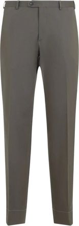 Brioni Broeken, Heren, Grijs, L, Stijlvolle Pienza Broeken voor Mannen