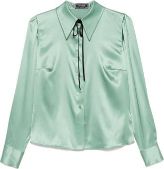 Styland Camicia in raso - Verde