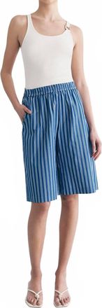 Viktoria & Woods Judge Short In Atlantic Stripe