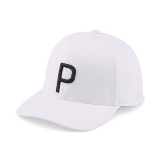 Puma Mens P Golf Cap White Glow-PUMA Black One Size