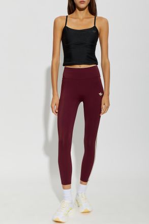 adidas Leggings With Logo, Womens, Burgundy