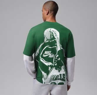 Nike Jordan Mens Jordan Brooklyn T-Shirt in Green | IW1036-341