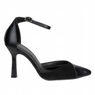 Bruno Menegatti Womens Leather Dress Sandal With Ankle Strap In Black