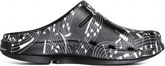 Oofos Mens Takahiromiyashitathesoloist Music Note Clog In Black
