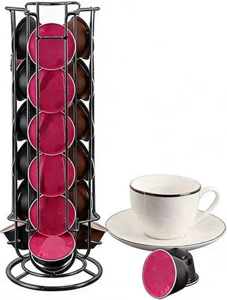 OEM Soporte Compatible Para C&aacute;psulas De Caf&eacute; - Plateado