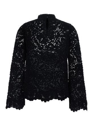 Semicouture Lace Blouse - Black