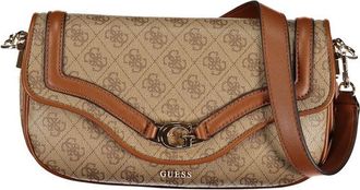 Guess Beige Polyurethane Womens Womens Handbag
