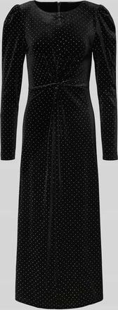 Vero Moda Cocktailkleid aus Samt mit Mohair-Anteil Modell HELLA in Metallic Black, Größe M