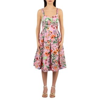 LuckyLu Midi Jurk - Dames - Casual kleedjes - Veelkleurig - L - Kleedjes