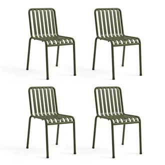 HAY Palissade Stuhl, olive (4er-Set)