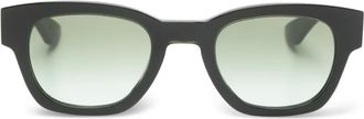 Alexander McQueen Eyewear Zonnebril met vierkant montuur - Groen
