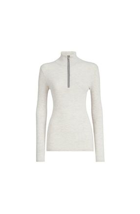 Brunello Cucinelli Virgin wool and cashmere sweater in Pearl at Nordstrom, Size Xx-Small Eu