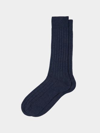 Maria La Rosa Mens Ribbed Cashmere Socks One Size