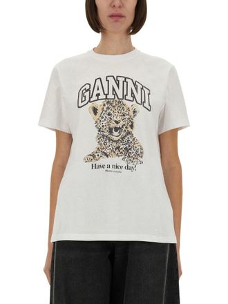 Ganni Leopard T-Shirt