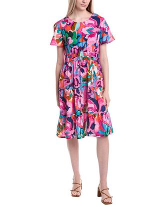 Johnny Was Petite Ambre Linen-Blend Dress