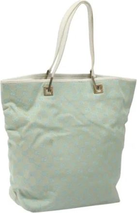 Gucci Pre-owned Canvas gucci-bags - Dames - Vintage Shopper - Blauw - ONE Size - Leer - Vintage
