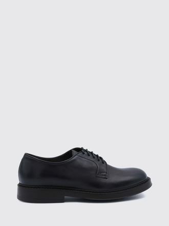 Doucal's Scarpe Derby in pelle di vitello liscia con punta tonda e suola in gomma