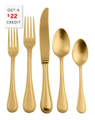 Mepra 5Pc Flatware Set With $31 Credit