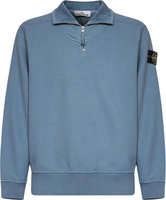 Stone Island Heren, Sweatshirts & Hoodies, Blauw, Maat: XL Katoen