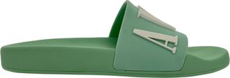 Amiri Pool Sandals in Green Rubber