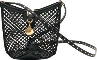 Lanvin Cross Body Bags, female, Black, Size: ONE SIZE Catch Nano Bucket Bag